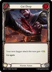 Cut Deep (Blue) - Blitz Deck: The Hunted - Fang - Flesh and Blood TCG card