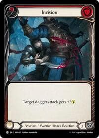 Incision (Red) - Blitz Deck: The Hunted - Arakni - Flesh and Blood TCG card