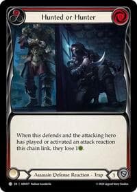 Hunted or Hunter (Red) - Blitz Deck: The Hunted - Arakni - Flesh and Blood TCG card