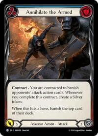 Annihilate the Armed (Blue) - Blitz Deck: The Hunted - Arakni - Flesh and Blood TCG card