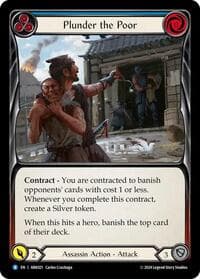Plunder the Poor (Blue) - Blitz Deck: The Hunted - Arakni - Flesh and Blood TCG card