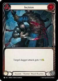 Incision (Blue) - Blitz Deck: The Hunted - Arakni - Flesh and Blood TCG card