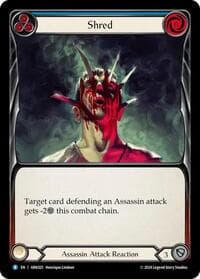 Shred (Blue) - Blitz Deck: The Hunted - Arakni - Flesh and Blood TCG card