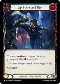 Up Sticks and Run (Blue) - Blitz Deck: The Hunted - Arakni - Flesh and Blood TCG card