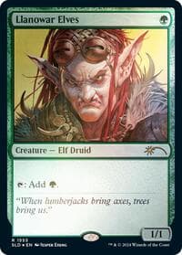 Llanowar Elves (1553) (Rainbow Foil) - Secret Lair Drop Series - Magic: The Gathering card