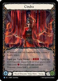 Cindra - Blitz Deck: The Hunted - Cindra - Flesh and Blood TCG card
