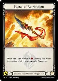 Kunai of Retribution - Blitz Deck: The Hunted - Cindra - Flesh and Blood TCG card
