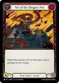 Art of the Dragon: Fire - Blitz Deck: The Hunted - Cindra - Flesh and Blood TCG card