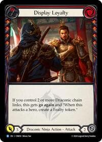 Display Loyalty (Red) - Blitz Deck: The Hunted - Cindra - Flesh and Blood TCG card
