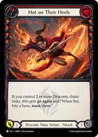Hot on Their Heels (Red) - Blitz Deck: The Hunted - Cindra - Flesh and Blood TCG card