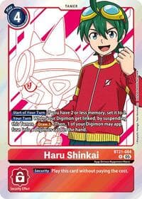 Haru Shinkai - World Convergence - Digimon Card Game card