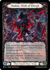 Arakni, Web of Deceit - Blitz Deck: The Hunted - Arakni, Web of Deceit - Flesh and Blood TCG card