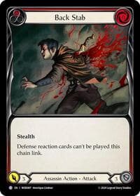 Back Stab (Red) - Blitz Deck: The Hunted - Arakni, Web of Deceit - Flesh and Blood TCG card