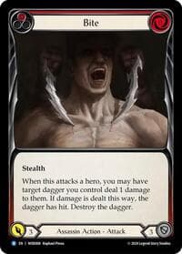 Bite (Red) - Blitz Deck: The Hunted - Arakni, Web of Deceit - Flesh and Blood TCG card