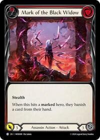 Mark of the Black Widow (Red) - Blitz Deck: The Hunted - Arakni, Web of Deceit - Flesh and Blood TCG card