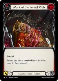Mark of the Funnel Web (Red) - Blitz Deck: The Hunted - Arakni, Web of Deceit - Flesh and Blood TCG card