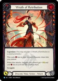 Wrath of Retribution (Red) - Blitz Deck: The Hunted - Cindra - Flesh and Blood TCG card