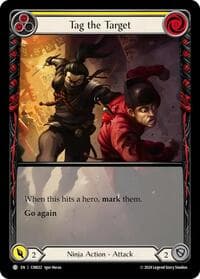 Tag the Target (Yellow) (Extended Art) - Blitz Deck: The Hunted - Cindra - Flesh and Blood TCG card
