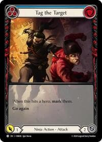 Tag the Target (Blue) (Extended Art) - Blitz Deck: The Hunted - Cindra - Flesh and Blood TCG card