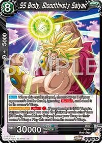 SS Broly, Bloodthirsty Saiyan - History of Z - Dragon Ball Super: Masters card