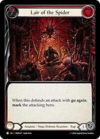 Lair of the Spider (Red) - Blitz Deck: The Hunted - Arakni, Web of Deceit - Flesh and Blood TCG card