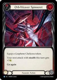 Orb-Weaver Spinneret (Red) - Blitz Deck: The Hunted - Arakni, Web of Deceit - Flesh and Blood TCG card