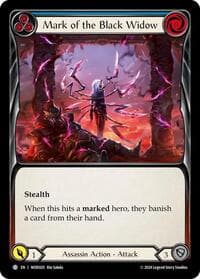 Mark of the Black Widow (Blue) - Blitz Deck: The Hunted - Arakni, Web of Deceit - Flesh and Blood TCG card