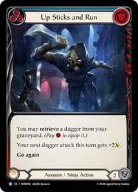 Up Sticks and Run (Blue) - Blitz Deck: The Hunted - Arakni, Web of Deceit - Flesh and Blood TCG card