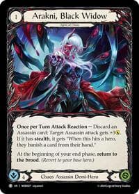 Arakni, Black Widow // Arakni, Funnel Web - Blitz Deck: The Hunted - Arakni, Web of Deceit - Flesh and Blood TCG card