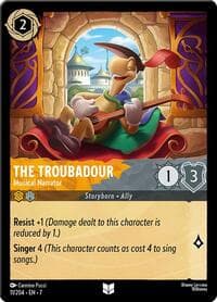 The Troubadour - Musical Narrator - Archazia's Island - Disney Lorcana card