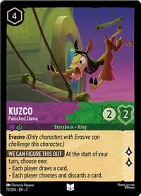 Kuzco - Panicked Llama - Archazia's Island - Disney Lorcana card