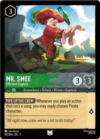 Mr. Smee - Efficient Captain - Archazia's Island - Disney Lorcana card