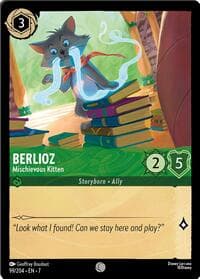 Berlioz - Mischievous Kitten - Archazia's Island - Disney Lorcana card