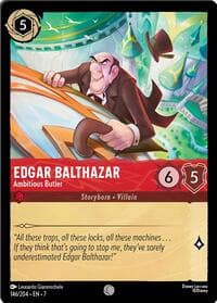 Edgar Balthazar - Ambitious Butler - Archazia's Island - Disney Lorcana card