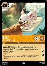 Bolt - Dependable Friend - Archazia's Island - Disney Lorcana card