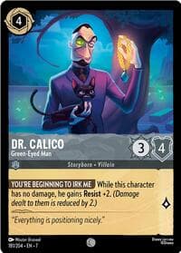 Dr. Calico - Green-Eyed Man - Archazia's Island - Disney Lorcana card