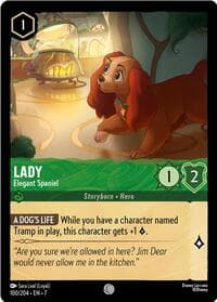 Lady - Elegant Spaniel - Archazia's Island - Disney Lorcana card