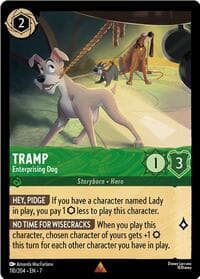 Tramp - Enterprising Dog - Archazia's Island - Disney Lorcana card