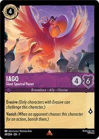 Iago - Giant Spectral Parrot - Archazia's Island - Disney Lorcana card