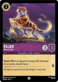Rajah - Ghostly Tiger - Archazia's Island - Disney Lorcana card