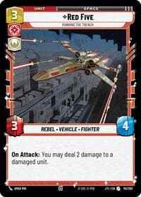 Red Five - Running the Trench - Jump to Lightspeed - Star Wars: Unlimited card