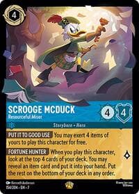 Scrooge McDuck - Resourceful Miser - Archazia's Island - Disney Lorcana card