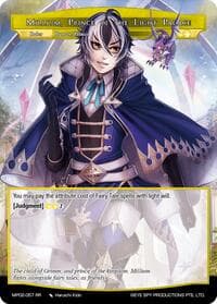 Millium, Prince of the Light Palace // Millium, Voice of a New Generation - Masterpiece Collection 02 "Fates Reunited!" - Force of Will card