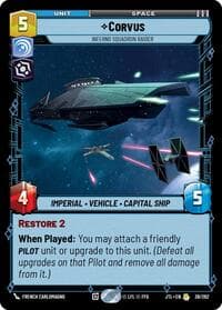Corvus - Inferno Squadron Raider - Jump to Lightspeed - Star Wars: Unlimited card