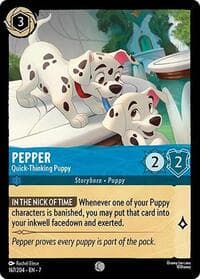 Pepper - Quick-Thinking Puppy - Archazia's Island - Disney Lorcana card
