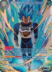 SSB Vegeta, Power of Conviction (SPR) - History of Z - Dragon Ball Super: Masters card