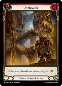Unmovable (Red) (Extended Art) - FAB306 - Flesh and Blood: Promo Cards - Flesh and Blood TCG card