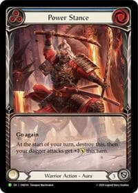 Power Stance (Blue) (Extended Art) - FAB314 - Flesh and Blood: Promo Cards - Flesh and Blood TCG card