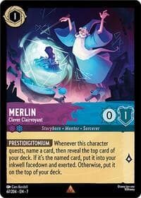 Merlin - Clever Clairvoyant - Archazia's Island - Disney Lorcana card