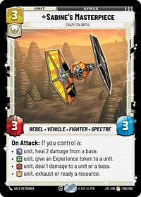 Sabine's Masterpiece - Crazy Colorful - Jump to Lightspeed - Star Wars: Unlimited card